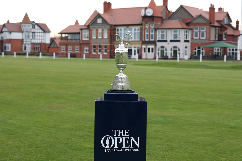 The Claret Jug at Royal Liverpool ahead of The 151st Open